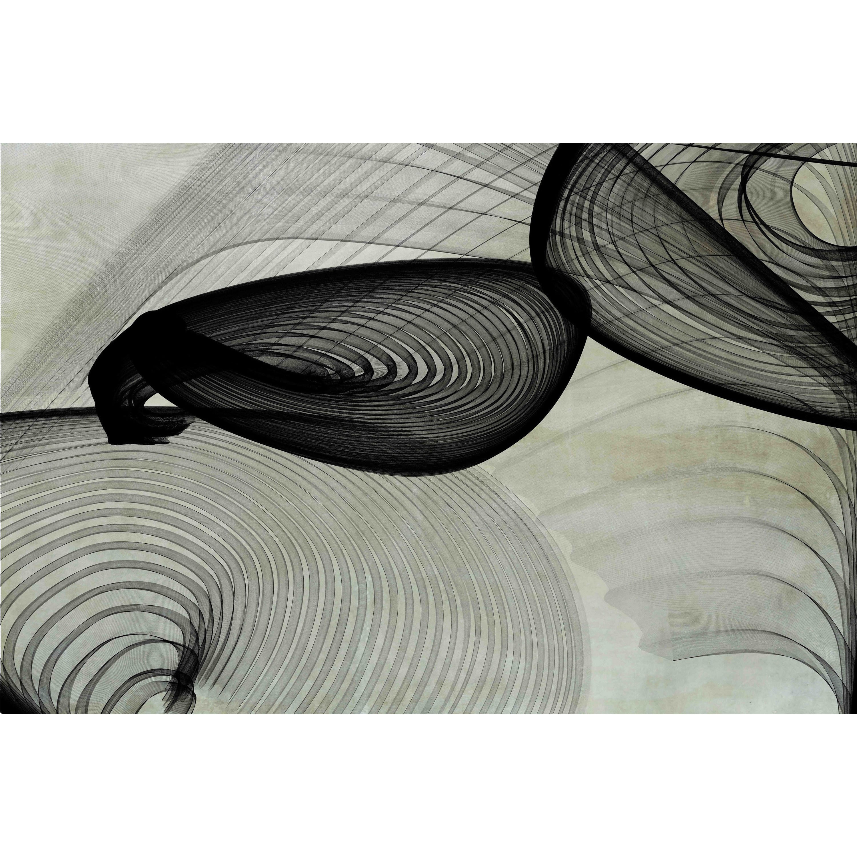 Marmont Hill "Abstract Black and White 22-15-51 v2" by Irena Orlov Painting Print on Canvas