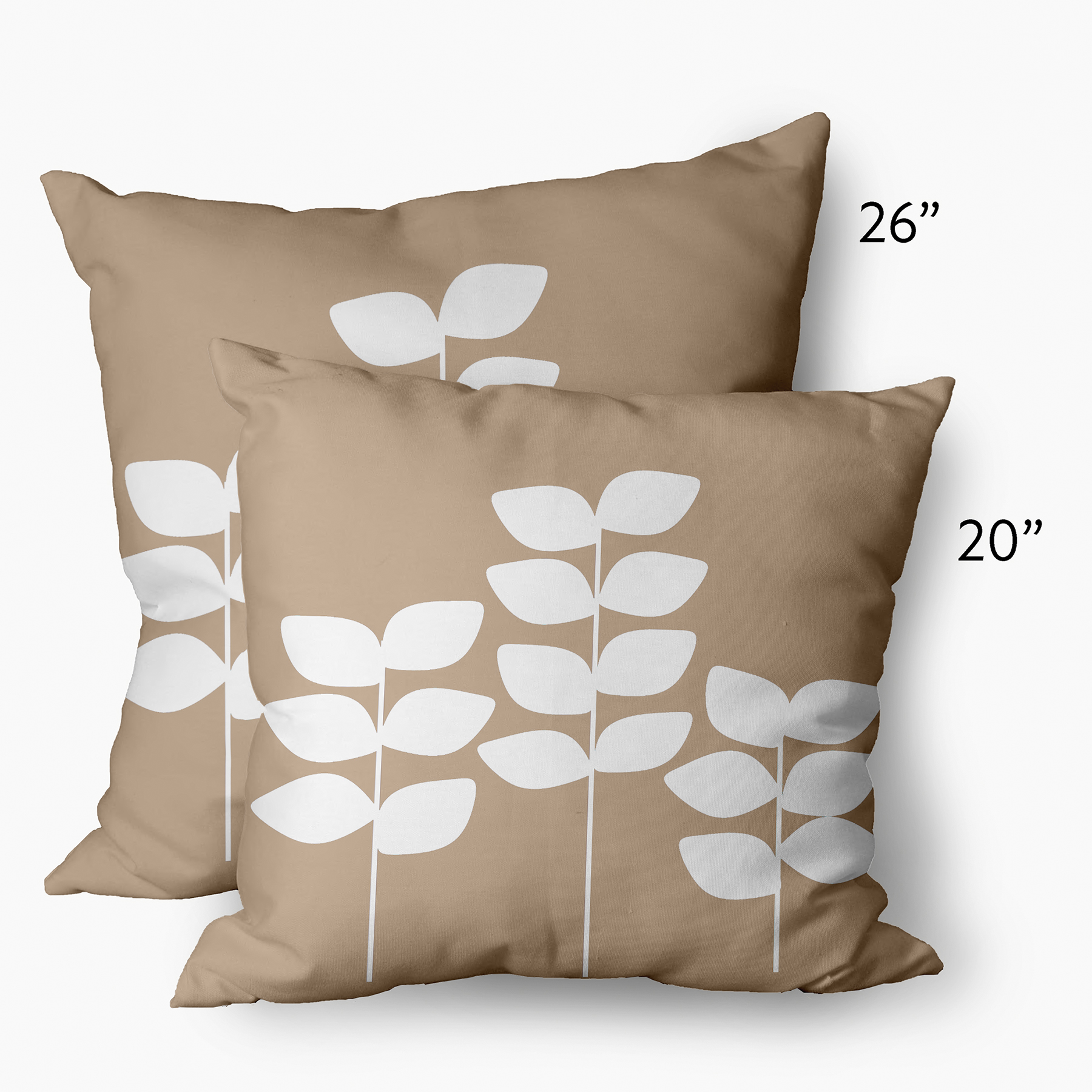 20" x 20" Simply Daisy Simple Stems Decorative Throw Pillow