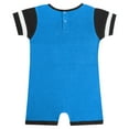 thumbnail image 3 of Newborn & Infant Fanatics Blue Miami Marlins Fast Pitch Romper, 3 of 3