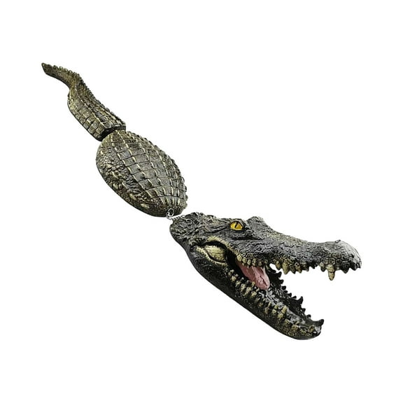 Jesscasday Speed Boat Simulation Cayman Remote Control Joke Alligators Decoys Water Toy