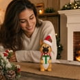 thumbnail image 7 of German Shepherd Christmas Figurine with Santa Hat and Gift Box, Multicolor, 7 of 7