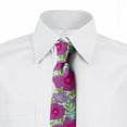 thumbnail image 2 of Colorful Necktie, Various Flowers Motifs, Dress Tie, 3.7", Multicolor, by Ambesonne, 2 of 3