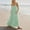 Mint Green, variant on TIANZEN Slim Waist Chiffon Neck Hanging Dresses For Women Summer Smocked Chiffon Dress Loose Side Slit Flowy Womens Summer Dresses for Beach Summer for Women Pantsuit for Women