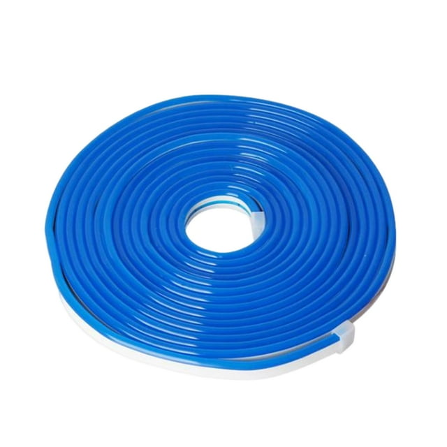 Tira de luz LED de neón flexible Zulema 5M 12V a prueba de agua Azul Luces de cuerda de neón