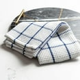 thumbnail image 3 of Fabstyles Cotton Solo Waffle Weave Kitchen Towels, Extra Large Dish Cloths, Super Absorbent and Quick Dry Tea Towels with Hanging Loop, 18x28 Inches, Set of 4, 3 of 5