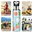 thumbnail image 4 of ALAZA Plumeria Flower Water Bottle Insulated Flask Stainless Steel Straw Lid 20 oz, 4 of 6