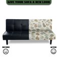 thumbnail image 4 of Xixirimido Futon Slipcover for Armless Couch Stretchy Sofa Bed Cover Soft Elastic Couch Cover Machine Washable Furniture Protector, Tree Leaf, 4 of 8
