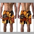 thumbnail image 3 of luoweisi Men's Beach Shorts Quick Dry Swim Trunks with Mesh Lining Thanksgiving Leaves L, 3 of 5