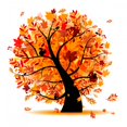 thumbnail image 2 of Beautiful Autumn Tree for Wall Decal Mural by Wallmonkeys Vinyl Peel and Stick Graphic for Girls (36 in H x 36 in W), 2 of 4