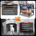 thumbnail image 3 of Indestructible Heated Cat House for Outdoor Cats in Winter, Stuffygreenus 100% Waterproof & Weatherproof Insulated Cat Shelter with Heater & Safe Escape Door for Feral and Barn Cats, S, 3 of 7