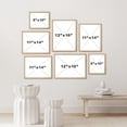 thumbnail image 4 of PixonSign Framed Canvas Print Wall Art Set - Green & White Matisse Style Poster Modern Art - Gallery Set of 7 Minimal Abstract Faces & Green Plant Digital Art Wall Décor for Home - Natural, 4 of 4