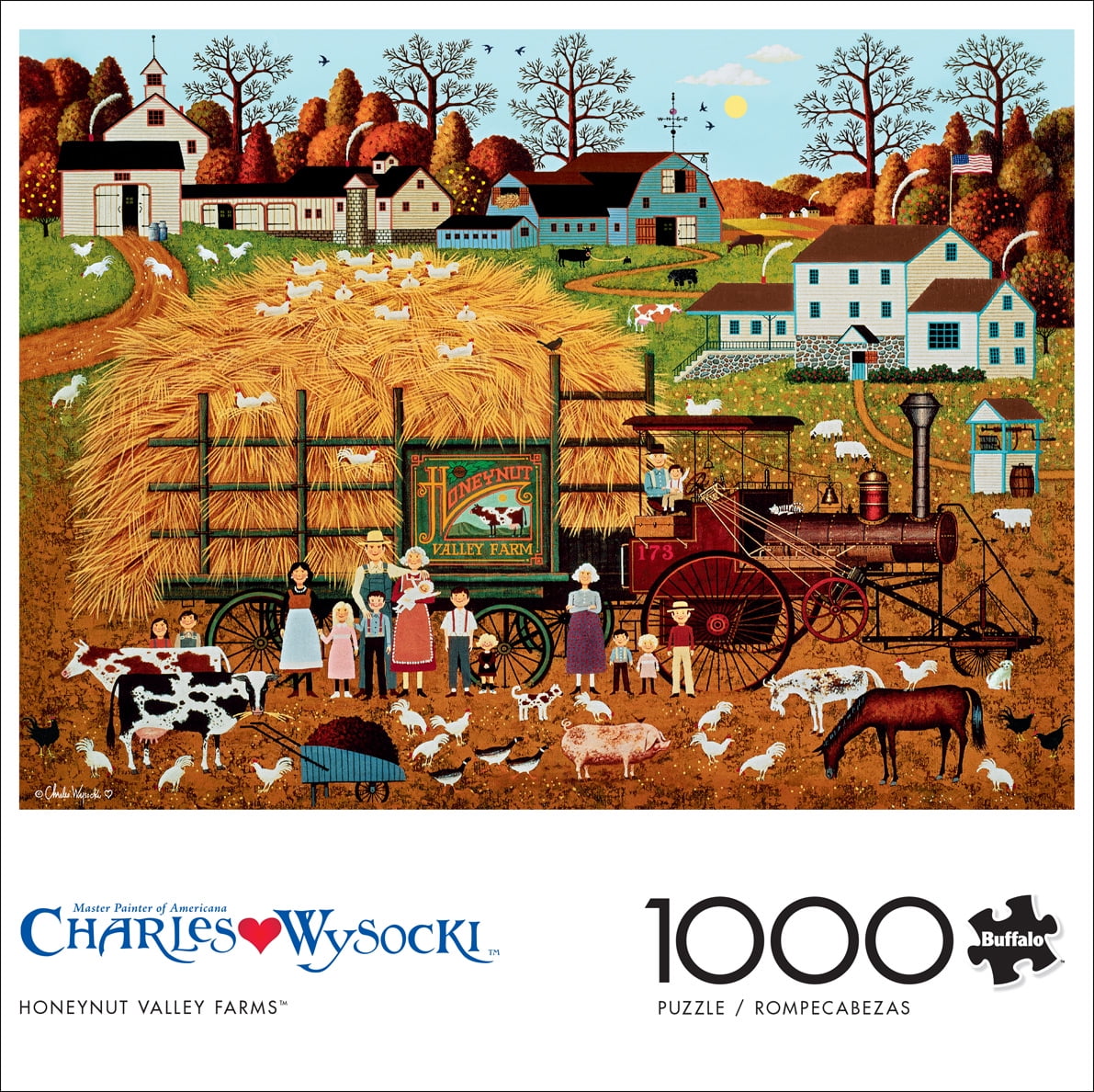 Buffalo Games 1000-Piece Honeynut Valley Farm Interlocking Jigsaw Puzzle for Adults Ages 14+