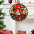 thumbnail image 6 of TanSiDing 1pcs Lifelike Artificial Christmas Wreath - Realistic Faux Greenery Decor, All-Weather Outdoor & Indoor Hanging Decoration for Holiday Party Home Door Wall 30cm, 6 of 6