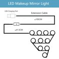thumbnail image 3 of Led Makeup Mirror Light Bulb Makeup Lights USB Wall Lamp 2/6/10/14pcs Dimmable Dressing Table Mirror Lamp ,Widely Use, 3 of 4