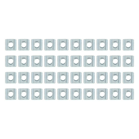 MasteelfCA 40 Pcs T Nuts T Slot Nut Hammer Head Fastener Nut for Aluminum Profile Hardwares