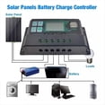 thumbnail image 5 of Controlador de Carga Solar de 12 V y 24 V, Controlador Fotovoltaico para Panel Solar de Batería de Plomo y Ácido de Gel de Litio Lifepo4 de 100 A, 5 of 5