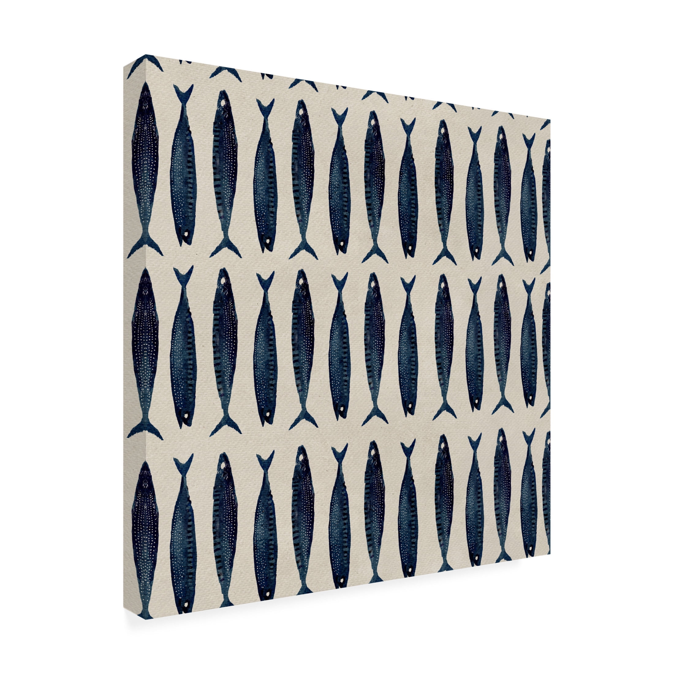Trademark Fine Art Katie O'Shea  Fish Pattern II Canvas Wall Art