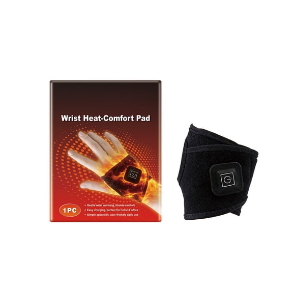 Electric Heated Wrist Brace Wrap Wrist Heating Pad Adjustable Arthritis Tendonitis Warmer Support Wristband Heat Therapy for Injury Relief Multicolor