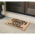 thumbnail image 3 of A1HC Natural Coir Flocked Doormat, Leave Your Shoes Black , 24"x36", Durable Outdoor Welcome Mat, Non-Slip, Pet Friendly, Fade Resistant, 3 of 9