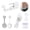 C-Silver, variant on Belly Button Piercing Gun Kit - 7PCS Body Piercing Kit for Men Women, Easy, Safe, Disposable, Done Alone