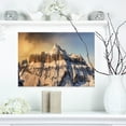 thumbnail image 1 of Dramatic Overcast Sky over Alps - Landscape Canvas Art Print, 1 of 3