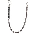 thumbnail image 3 of Cadena para billetera para mujeres y niñas, elegante, resistente, de hierro de 66 cm, moderna, con cierre para jeans. Negro, 3 of 9
