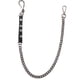 thumbnail image 3 of Cadena para billetera para mujeres y niñas, elegante, resistente, de hierro de 66 cm, moderna, con cierre para jeans. Negro, 3 of 9