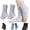 Gray, variant on Bamboo Foot Sleeves Women, Bamboo Compression Foot Sleeves for Women, Toeless Design, Breathable Lightweight Foot Cover for Daily Comfort