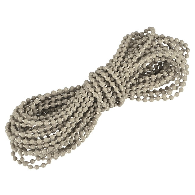 Unique Bargains Chaîne Perlée de 10 Yards pour Stores à Rouleau, Cordon pour Pièces de Réparation de Fenêtre, Kaki