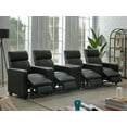 thumbnail image 2 of Toohey Upholstered Tufted Recliner Living Room Set Black, 2 of 17