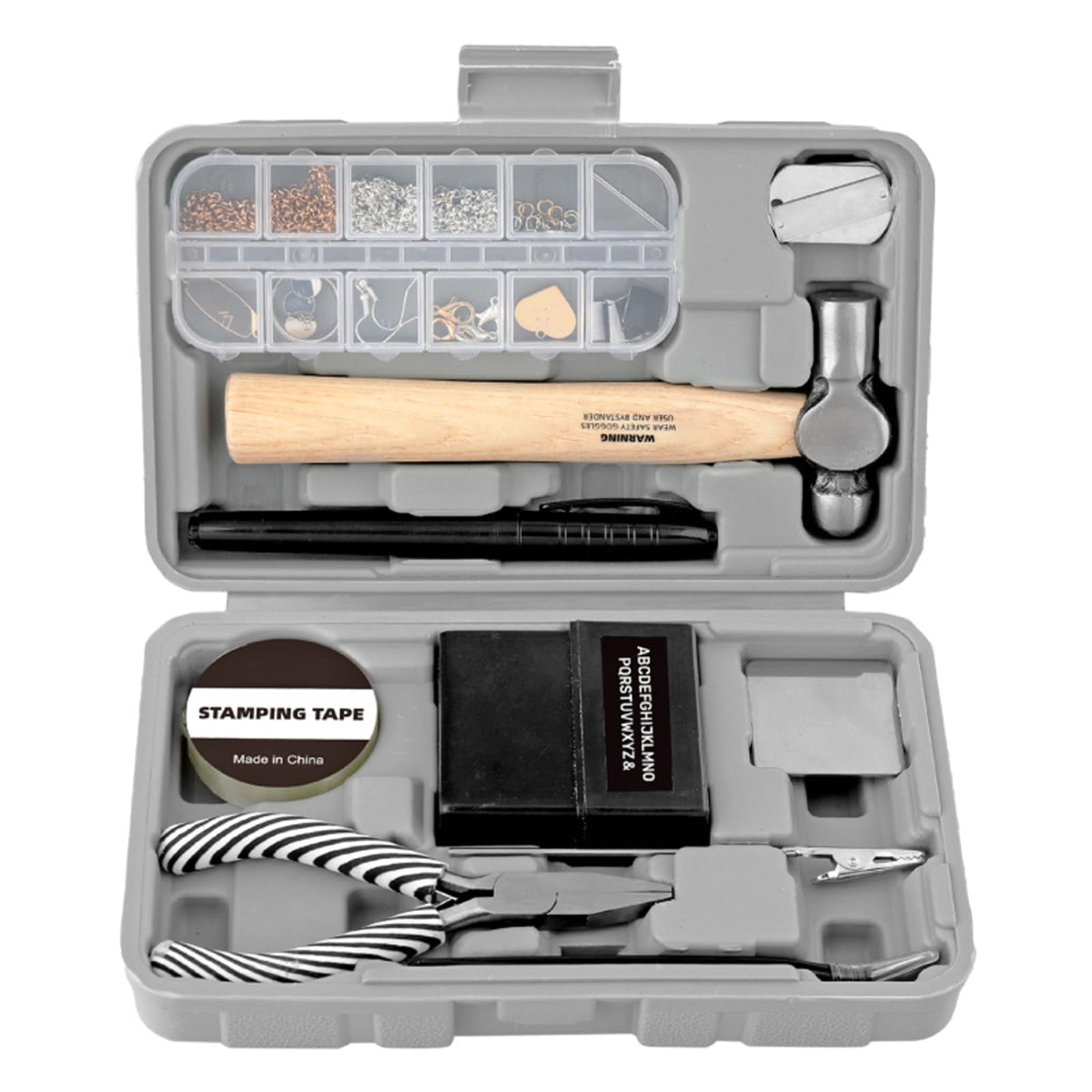 Adult Jewelry Making Kits. Include supplies like tools, wires, and findings.