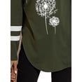 thumbnail image 4 of Gvmfive Women Long Sleeve V Neck Printed Hoodies Pullover Tunic Tops, 4 of 4