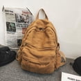 thumbnail image 3 of Mochila GAMLFL de lona marrón claro para mujer y hombre 19L, 3 of 9