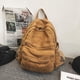 thumbnail image 3 of Mochila GAMLFL de lona marrón claro para mujer y hombre 19L, 3 of 9