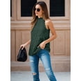 thumbnail image 2 of Weardear Womens Summer Lace Tops Loose Casual Basic Halter Crew Neck Sleeveless Dressy Flowy Tank Tops, 2 of 5