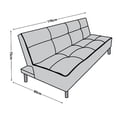 thumbnail image 5 of Sofa Cama Reclinable El Bazar Store Milo Terciopelo Gris Oxford , Futon 3 posiciones, Sala, 5 of 5