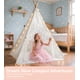 thumbnail image 2 of Tienda tipi Little Dove para niños con luces estrelladas y tapete, 2 of 8