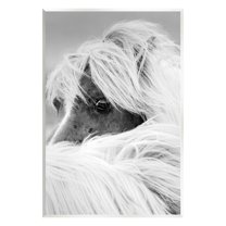 Stupell Industries Peering Horse Eyes Animals & Insects Photography Unframed Art Print Wall Art, 13 x 19