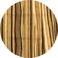 thumbnail image 1 of Ahgly Company Indoor Round Abstract Brown Contemporary Area Rugs, 6' Round, 1 of 4