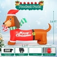 thumbnail image 5 of GOOSH 5 FT Length Christmas Inflatables Dachshund Dog, Blow Up Yard Decoration Clearance with LED Lights Built-in for Holiday/Party/Yard/Garden, 5 of 7