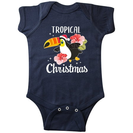 

Inktastic Toucan Tropical Christmas with Pink Flowers Gift Baby Boy or Baby Girl Bodysuit