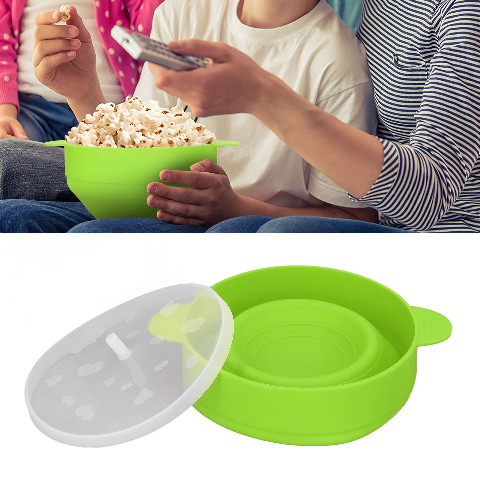 Loewten Microwave Popcorn Popper, Silicone Popcorn Bowl Microwave DIY