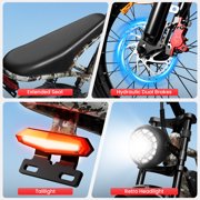 AMYET S8-S Peak 1500W Electric Bike for Adults, 48V 20Ah, 20 Fat Tire Ebike with Hydraulic Disc Brakes, E-Mountain Bike, UL2849
