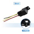 thumbnail image 4 of 3pcs DC 48V 40A SPST Automotive Car Relay 4 Pin 4 Wires w/ Harness Socket Plug, 4 of 7