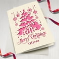 thumbnail image 4 of Personalized Name Christmas Card Merry Christmas Papercut Greeting Card with Envelope Novelty Gift for Family Friends, 4 of 6