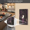 thumbnail image 5 of Yayeee Toggle Light Switch Wall Plate 1-Gang 4.5"x2.7" Home Decorative Outlet Cover, Dark Purple Floral Pattern, 5 of 7