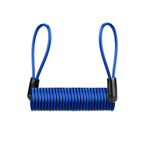 Eigraketly Tira de alambre de acero, protección de cuerda, puerto de Metal, tiras ligeras pequeñas y compactas, casco utilitario, bloqueo de Ciclismo Azul
