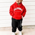 thumbnail image 2 of Gerichy Toddler Baby Boy Clothes Fall Winter Outfit, Boys 2 Piece Outfit Long Sleeve Pullover Hoodie Sweatshirt And Loose Sweatpants Bottom Joggers Sport Running Walking Tracksuit, 2 of 5