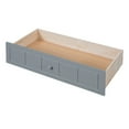 thumbnail image 6 of Wood Canopy Day Bed with 2 Drawers, Twin Size Canopy Platform Bed with Support Slats, 4-Post Canopy Platform, No Box Spring Needed(Gray, Twin), 6 of 8