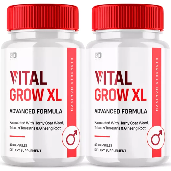 Vital Grow XL for Men Advanced Formula Vitamin Supplement 120 Capsules
